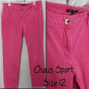 Chaus Sport Watermelon Pink Size 12 Stretch Jeans